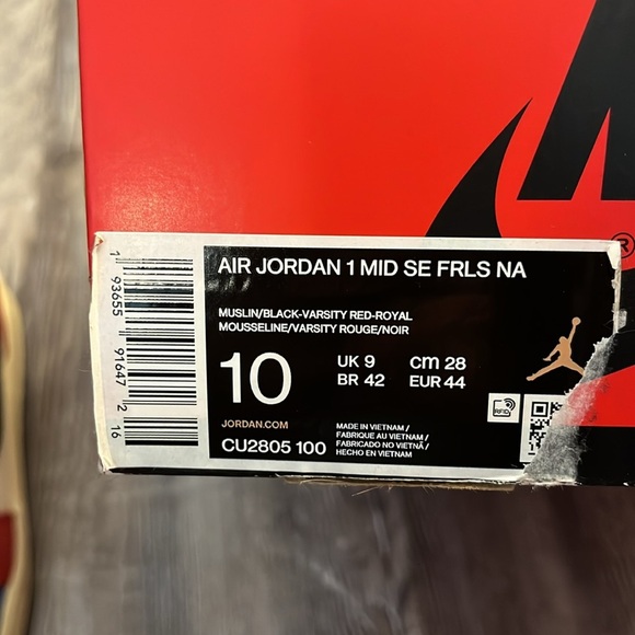 Nike Jordan 1 Mid SE Shoe Men's Size 10 - Picture 9 of 9